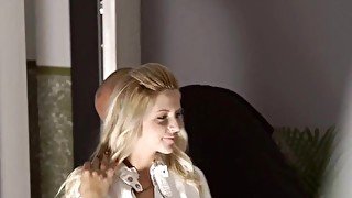 OLD4K. Blonde girl fools around with old guy full of dirty wishes