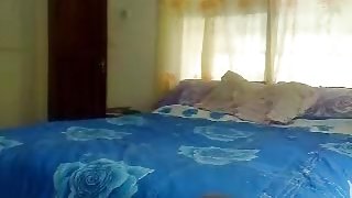 Jamaican couple hardcore closeup safe sex in the bedroom