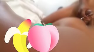 Hubby cums on wife’s fat ass