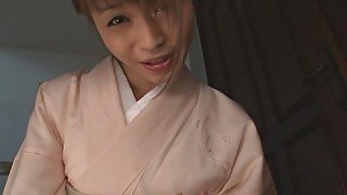 Teen Marika gives an asian pov blowjob and swallows cum