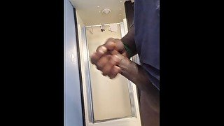 Uncut BBC Quick Nut in bathroom