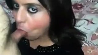 Iranian sexy crossdress suck and fuck