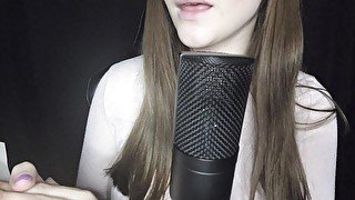 ASMR reading schoolgirl