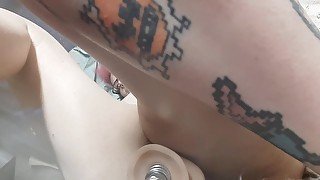 Squirting orgasm from machine