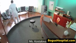 Doctor fucks patients pussy in waiting room