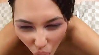 Brunette teen 18+ Vivian Gives Pov Blowjob