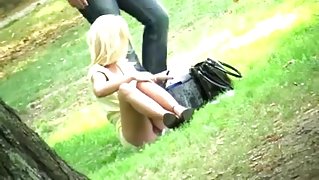 Upskirt Pussy In Park