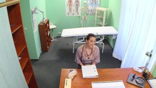 Gushing secretary fucked on doctors desk