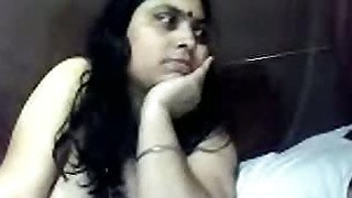 Chubby Indian GF squeezes hard cock between her knockers