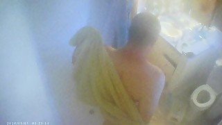 Voyeur Style Shower Footage