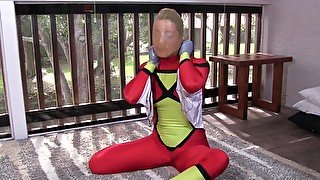 Spandex Superheroine Trapped