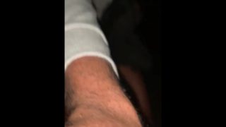 Local bi slut walk around  bottomless dick swinging ass shaking 