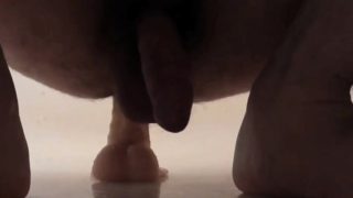 prostate orgasm fucking a plastic dick