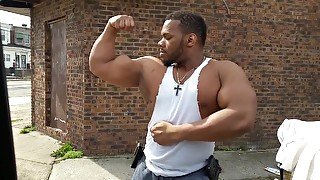 Big Bulging Biceps On Display