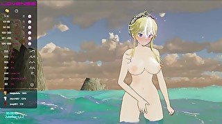 horny Space Goddess is fucked hard an nice on a beach