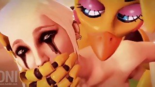 Blonde With Dripping Mascara Endures Painful Anal In Animated Porn