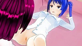 3D HENTAI YURI Older teaches to fuck