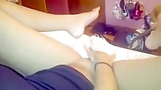 I am touching myself in sexy amatur porn clip