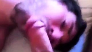 Buddy sucking my cock and balls and I cum on his face