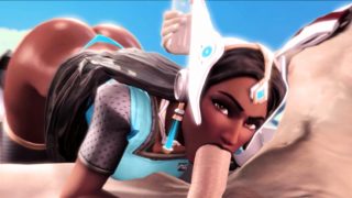 Slutty Symmetra from Overwatch Gets a Big Thick Dick