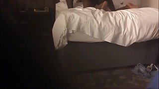 black couple in hotel