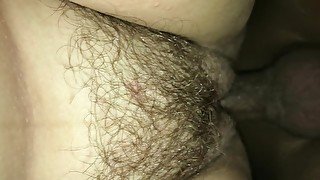 Hairy pussy got fucked good