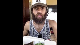 Natural World market Cafe Plant based Superfood burger with Rock Mercury via Doordash