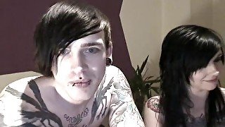 Emo teens 18+ webcam blow and footjob