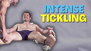 Gay Pornstar Rocky Vallarta Worships Feet & Gets Tickled Hard