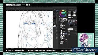 working process-porn comic 神の手#1