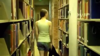 Naked in library