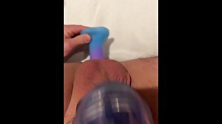 Dildoing my ass while using my fleshlight turbo thrust makes me cum twice - OutdoorThrills