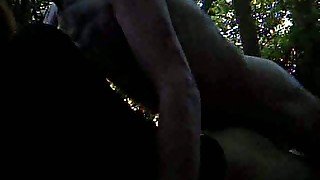 Rough and dirty anal fuck with my GF in the woods