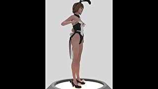 Cute Little Bunny Girl Spin