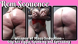 FREE PREVIEW - Weapon of Mass Seduction - Oily Ass Jiggle Spreading and Spanking - Rem Sequence