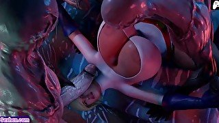 (4K) Women with big powerful boobs crave long cocks inside their pussy  3D Hentai Animations  P85