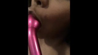 Sucking on my toy, would rather be sucking dick