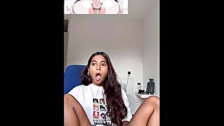 PORN REACTS: petite Indian reacts to Amanee