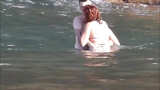 Amateur couple playing at beach - Madeira Island - Seixal