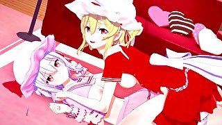 SEXUAL TIME WITH REMILIA AND FLANDRE FROM TOUHOU (HENTAI UNCENSORED)