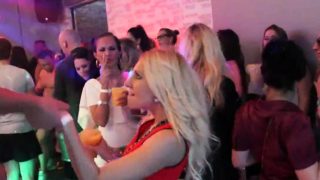 Sexy cuties get absolutely wild and nude at hardcore party