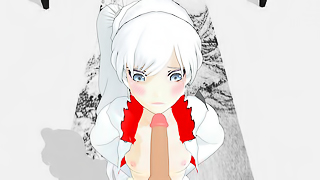 RWBY Weiss BJ - First Taste of Cock Hentai