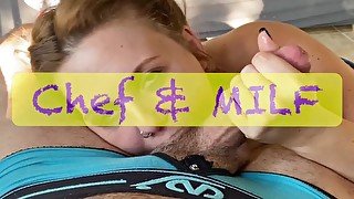 Thirsty MILF worships cock and gets silly with the facial!