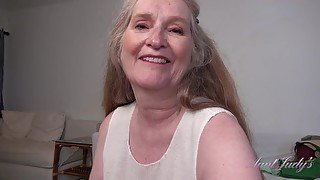 AuntJudys - Your Busty GILF Stepmom Maggie Sucks Your Cock (POV)