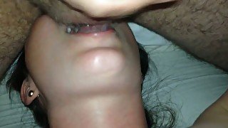 My pale all natural wifey keeps on sucking my tasty sloppy cock