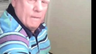 grandpa cum on cam