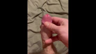 CUM DRIZZLES DOWN MY HAND!!!