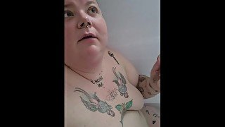 Bbw, Submissive Milf, Smoking in tub