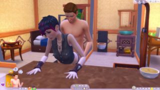 The sims 4- Punk Ellen Page fucks Willem Dafoe part 2