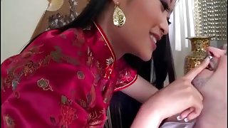 Lucky white guy fucks gorgeous asian beauty